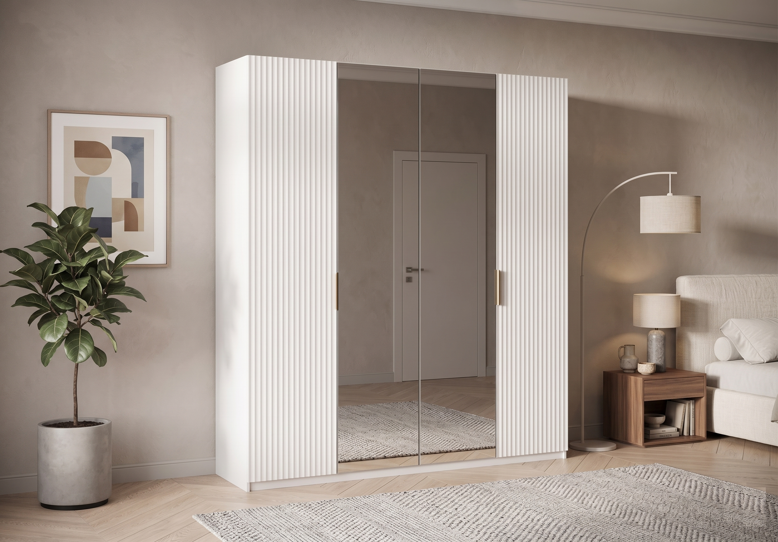 Hinged-Door Wardrobe SHARM (200 cm)